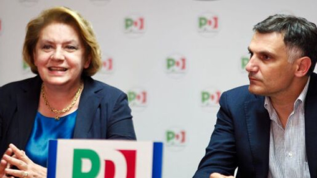 Antony Barbagallo, segretario del PD Sicilia, con Caterina Chinnici.