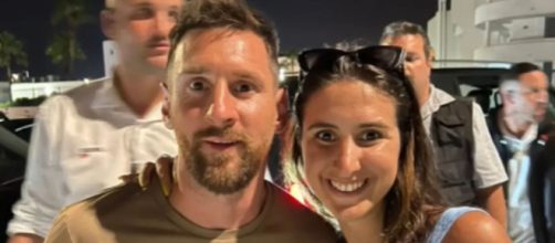 'Leonardo' Leo Messi rencontre une fan à Ibiza et fait le buzz (capture YouTube)
