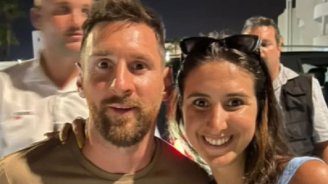 'Leonardo' Leo Messi rencontre une fan à Ibiza et fait le buzz (capture YouTube)