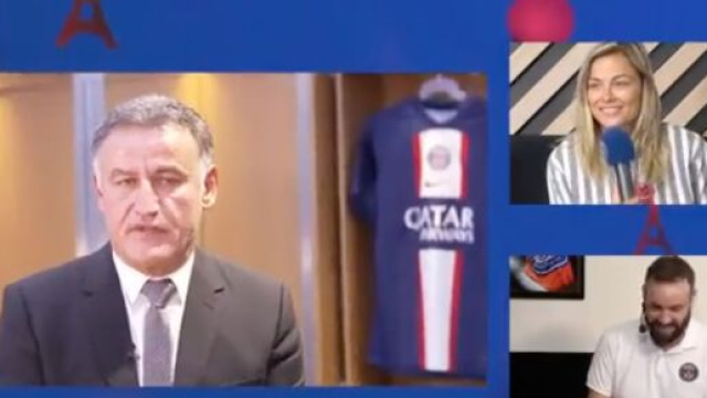 Galtier n'aura pas totalement r&eacute;ussi son entr&eacute;e en mati&egrave;re comme nouveau coach du PSG. (cr&eacute;dit Twitch PSG)