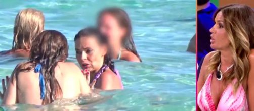Olga Moreno fue pillada por 'Sálvame' durante sus vacaciones en Formentera (Captura de pantalla de Telecinco)