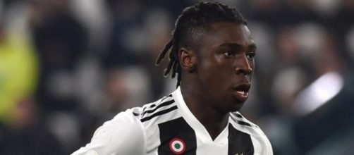 Moise Kean, giocatore della Juventus.