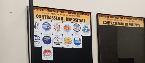 I simboli depositati al Viminale nella mattina del 12 agosto.