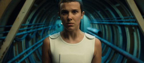 Millie Bobby Brown as Eleven in "Stranger Things" (Image source: Netflix)