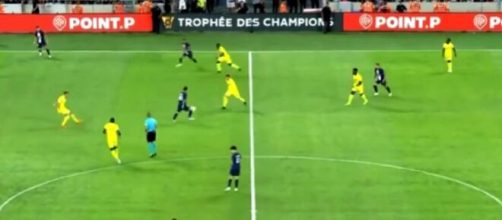 La séquence de possession et de passes du PSG contre Nantes régale les fans (capture YouTube)