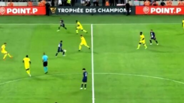 La séquence de possession et de passes du PSG contre Nantes régale les fans (capture YouTube)