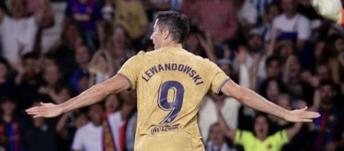 Lewandowski marcou dois na vitória do Barcelona (Reprodução/Instagram/@fcbarcelona)