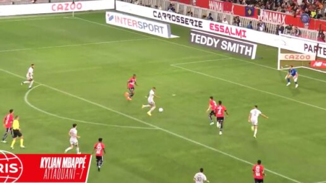 Kylian Mbappé en forme face à Lille ce dimanche soir en Ligue 1. (crédit Twitter)