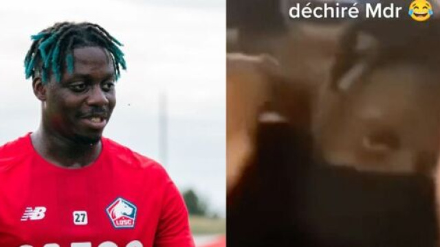 Mohamed Bayo sanctionné par le LOSC après une sortie nocturne avant la rencontre face au PSG. (crédit Twitter)