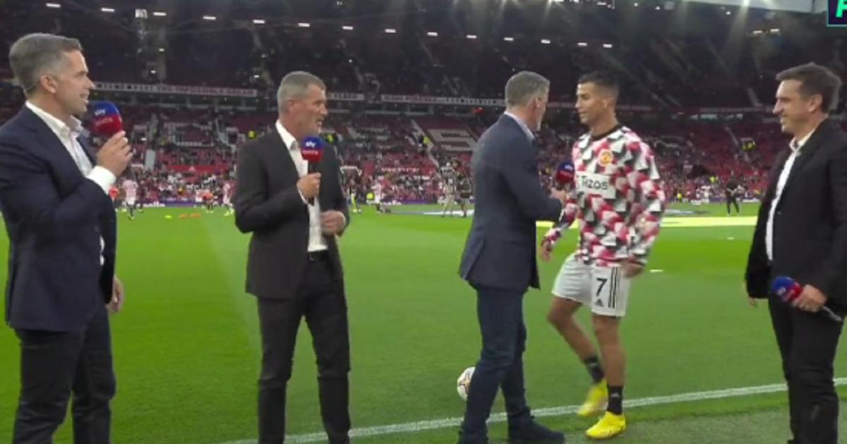 Cristiano Ronaldo coloca vento em Jamie Carragher, consultores tiram sarro dele (vídeo)