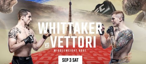 UFC Fight Night: Vettori vs Whittaker a Parigi, sabato 3 settembre in streaming su DAZN.