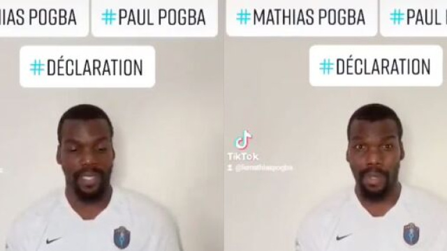 Mathias Pogba encore une fois auteur d'une vidéo contre Paul Pogba. (crédit Twitter)