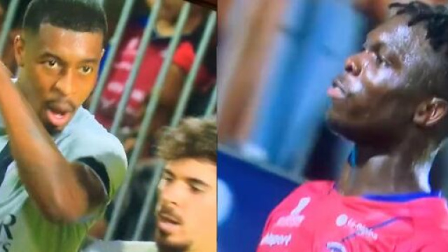 Kimpembe en colère contre un joueur de Clermont. (crédit Twitter)
