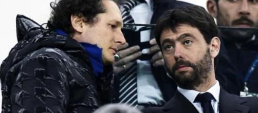 John Elkann e il presidente della Juventus Andrea Agnelli.