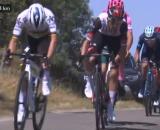 Ciclismo, Julian Alaphilippe prova lo scatto al Tour de l'Ain.