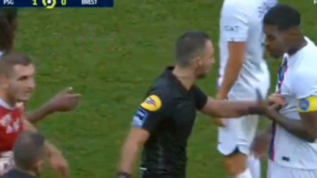 Presnel Kimpembe a &eacute;chapp&eacute; au pire ce samedi contre Brest. (cr&eacute;dit twitter)