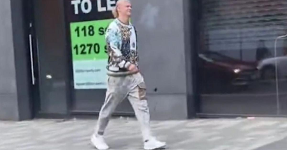 Torcedor do Manchester United trolla Haaland na rua, sua resposta é lendária (vídeo)