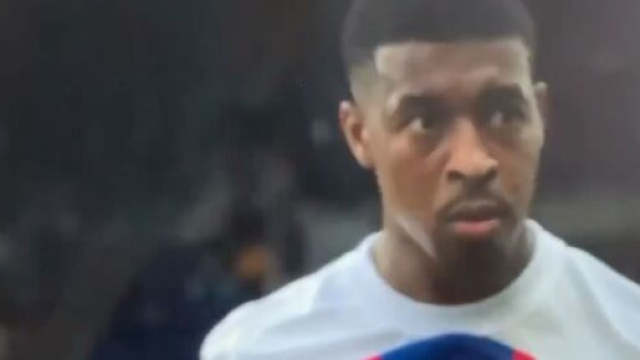 Kimpembe agac&eacute; par les r&eacute;flexions de Galtier ce samedi lors de la r&eacute;ception de Brest. (cr&eacute;dit capture C+)