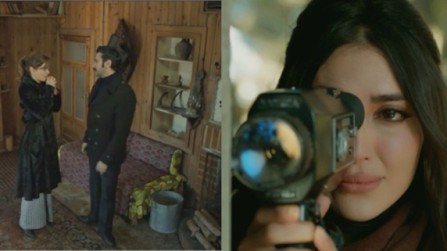 Terra Amara, trame turche:Müjgan filma un incontro tra Züleyha e Yilmaz.
