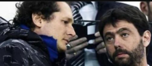 John Elkann e il presidente della Juve Andrea Agnelli.