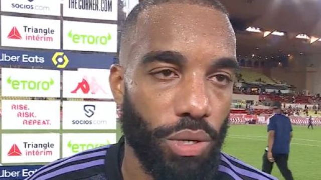 Lacazette a perdu sa voix lors de Monaco-OL. (crédit capture Prime)