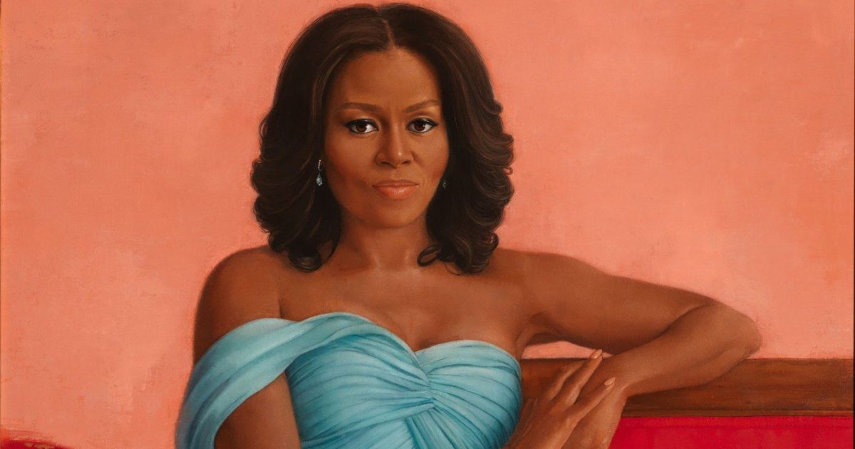 Michelle Obama portraits point to product placement