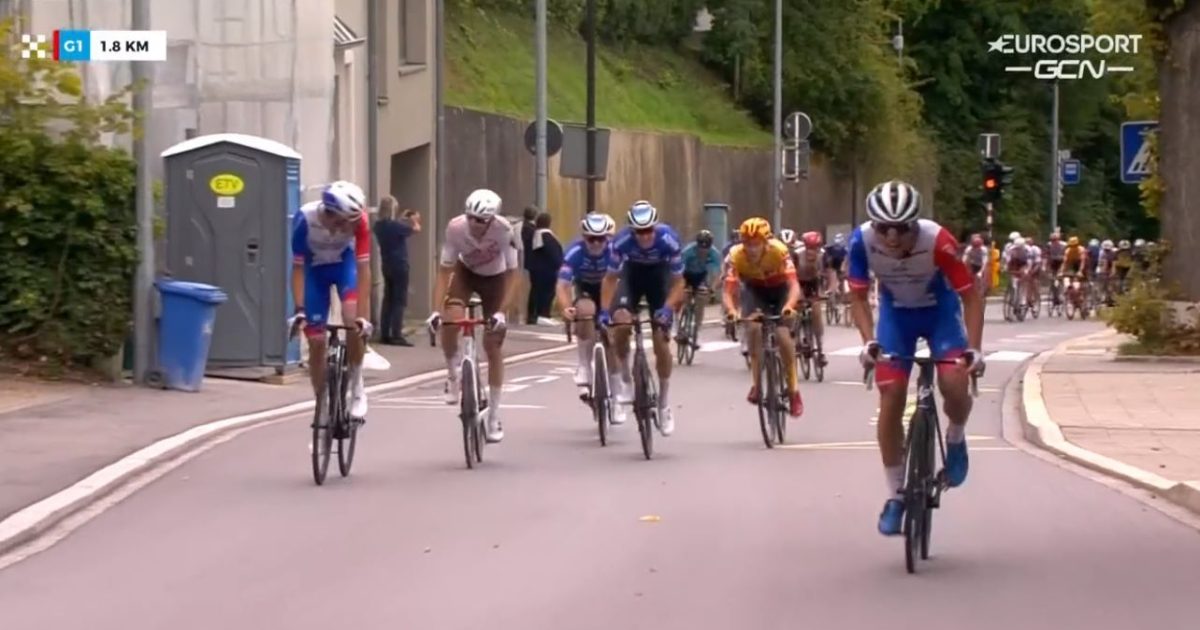 Giro del Lussemburgo prima tappa a Madouas, quarto Trentin, delude