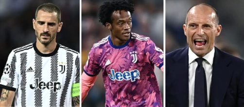 Bonucci, Cuadrado, Alex Sandro potrebbero essere sostituiti nel 2023. Anche Allegri sarebbe sotto osservazione