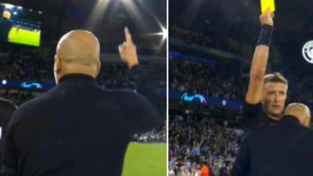 Le câlin de Pep Guardiola à l’arbitre fait le buzz (capture YouTube)