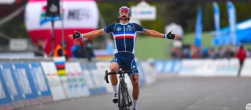 Il Campione del Mondo di ciclismo Julian Alaphilippe