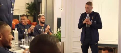 EDF : Le bizutage d'Adrien Truffert fait éclater de rire Kylian Mbappé, la vidéo buzze (capture YouTube)