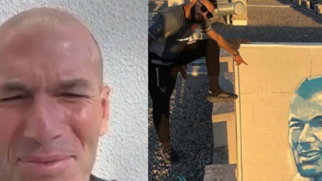 La vidéo lunaire de Zidane en mode 'coup de pression' pour un peintre fait le buzz (capture Instagram)