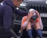 Annemiek Van Vleuten dopo l'incidente ai Mondiali di ciclismo.