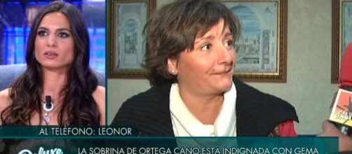 La sobrina de Ortega Cano hizo una conexión telefónica con el 'Deluxe' (Captura de pantalla de Telecinco)
