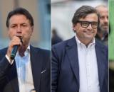 Elezioni 2022, in foto Meloni, Conte, Calenda e Letta.