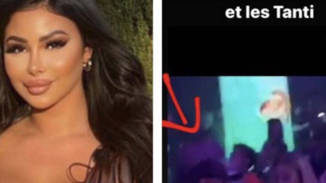 Maeva Ghennam en soirée avec son chéri Boli. Source : Google.