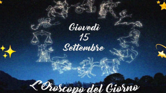 L'oroscopo di gioved&igrave; 15 settembre: empatia in Capricorno, Acquario pieno di fantasia.