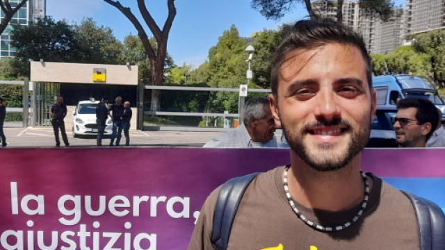 Fabio Perrone, candidato di Unione Popolare a Roma.