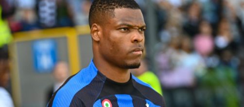 Denzel Dumfries, giocatore dell'Inter.