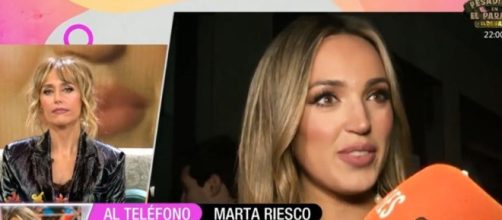 Marta Riesco se diculpa con Olga Moreno (Mediaset)