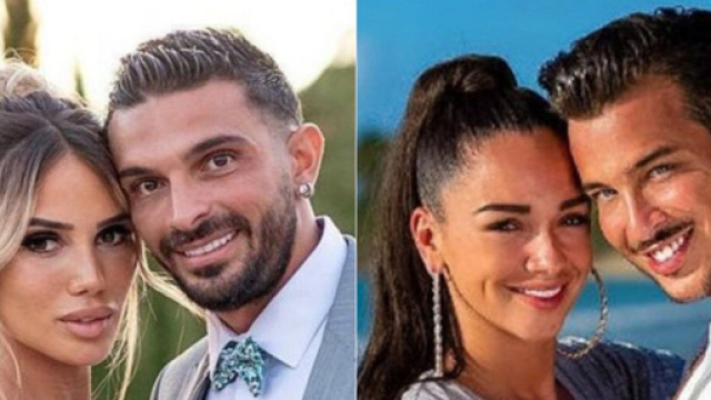 Manon et Julien Tanti, Jazz et Laurent Correia seraient les deux prochains couples qui risqueraient de se séparer. (screenshots Instagram, TFX)