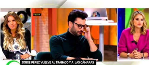 El colaborador de 'Ya es mediodía' reapareció en las pasarelas de la mano de Félix Ramiro (Captura de pantalla de Telecinco)