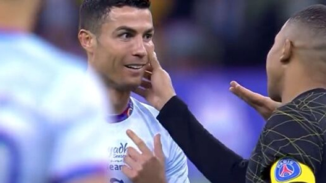 Mbapp&eacute; et Ronaldo au coeur d'une s&eacute;quence forte ce jeudi. (screeshot Twitter - @PSG.fr)