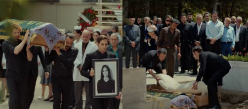 Terra amara spoiler turchi: tutti uniti al funerale di Müjgan, morta in un incidente aereo.