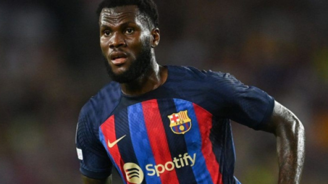 In foto Franck Kessié, centrocampista del Barcellona.