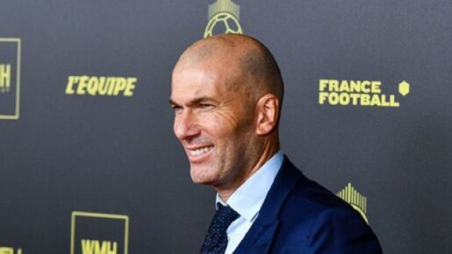 Zinedine Zidane au gala du Ballon d'Or. (capture Twitter Actu Foot)