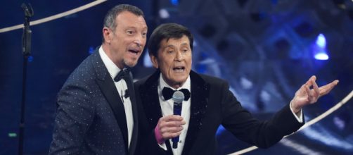Sanremo 2023: Amadeus e Gianni Morandi.