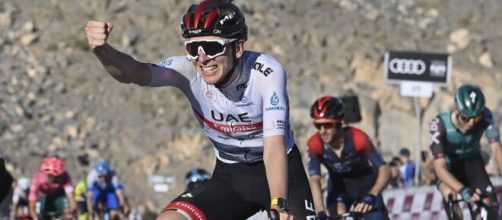 Ciclismo: Tadej Pogačar, campione in carica allo UAE Tour.