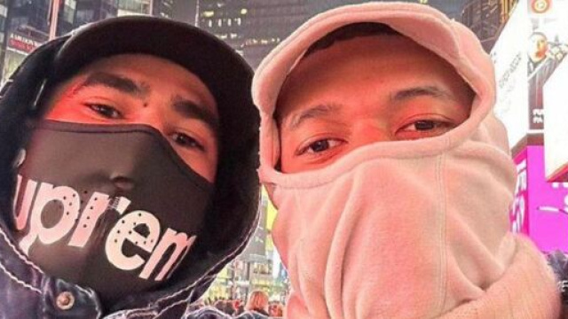 Achraf Hakimi et Kylian Mbapp&eacute; veulent se promener incognito dans New York (capture YouTube)