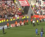 L'OL s'est incliné face à Reims ce dimanche. (screenshot Twitter - @PVSportFR)